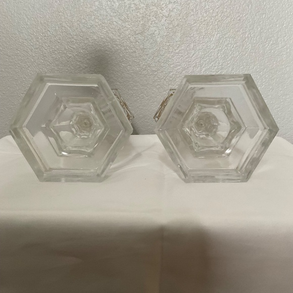 antique glass whale oil lamps, likely dating back to the mid-19th century - Picture 5 of 11